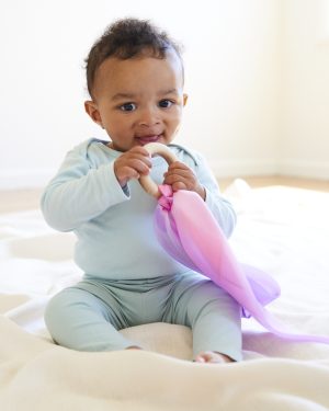 Sarah's Silks baby zijde met bijtring | Blossom