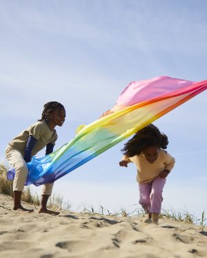 Sarah's Silks speelzijde xxl 177x89 | Rainbow 7