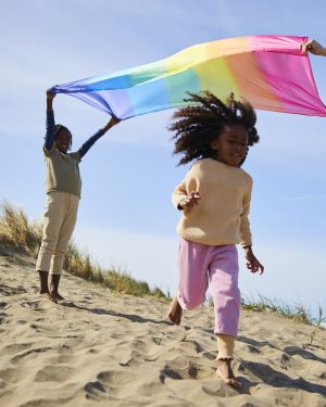 Sarah's Silks speelzijde xxl 177x89 | Rainbow 5