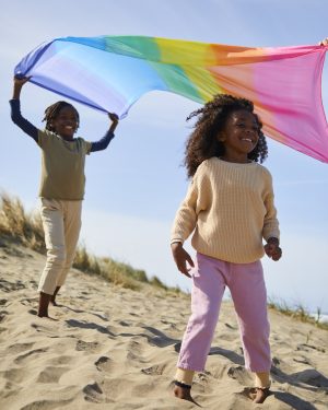 Sarah's Silks speelzijde xxl 177x89 | Rainbow 4