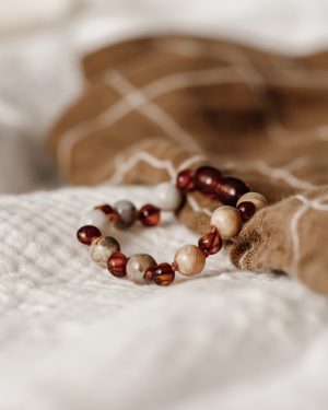 Barnsteen armband | Crazy lace agaat 4