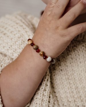 Barnsteen armband | Crazy lace agaat 3