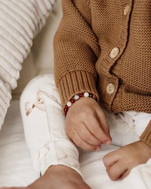 Barnsteen armband | Crazy lace agaat