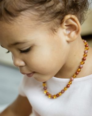 Lemon barnsteen ketting | Touch of pink 3