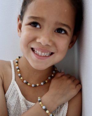 Barnsteen armband | Aquamarijn