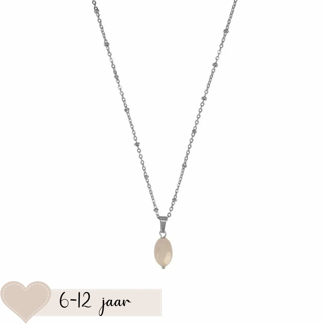 Kinderketting rozekwarts | Zilver/goud 1