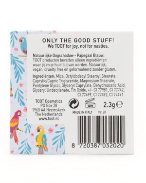 Natuurlijke Kinder Oogschaduw - Papegaai Blauw