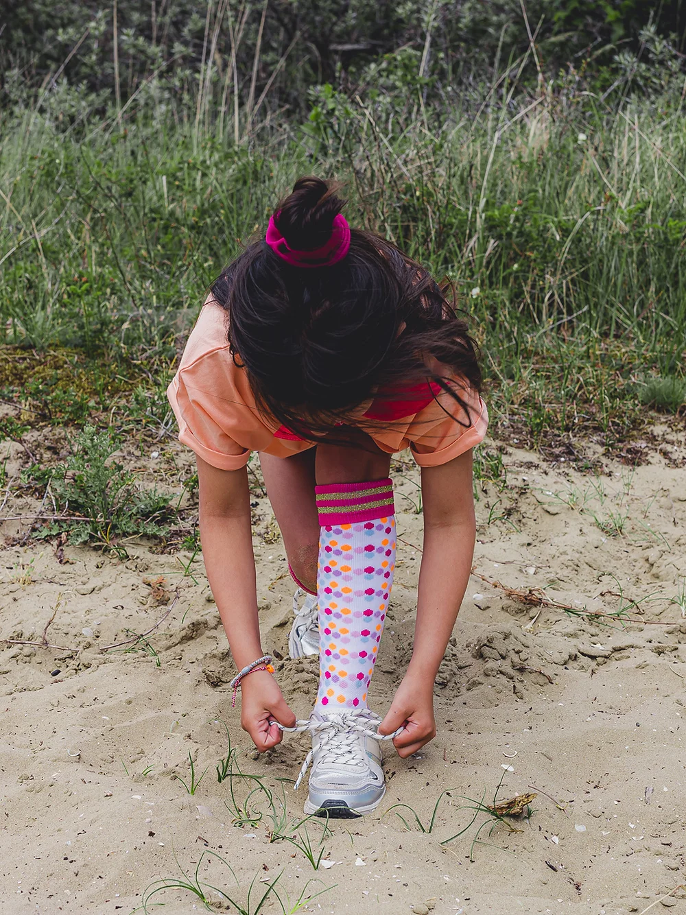 Confetti hockeysokken met een unieke glitterrand